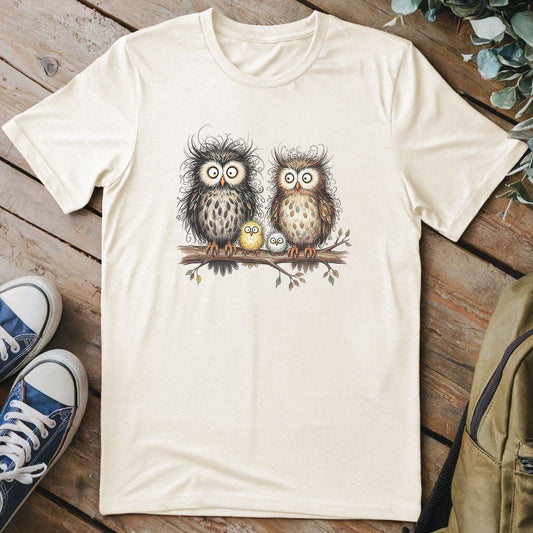 T-Shirt Natural / S Crazy Owls T-Shirt
