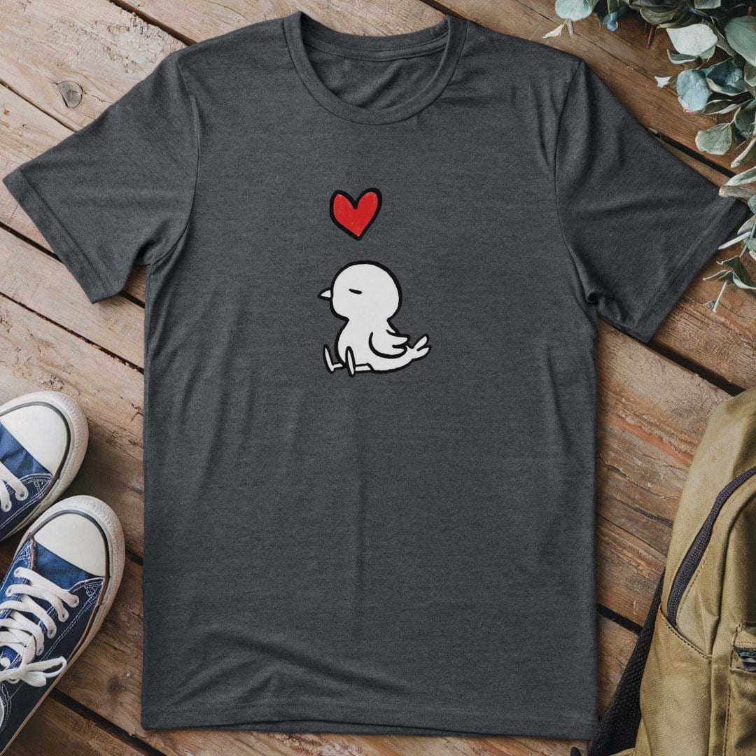 T-Shirt Dark Heather / S Chillin' Bird Love T-Shirt