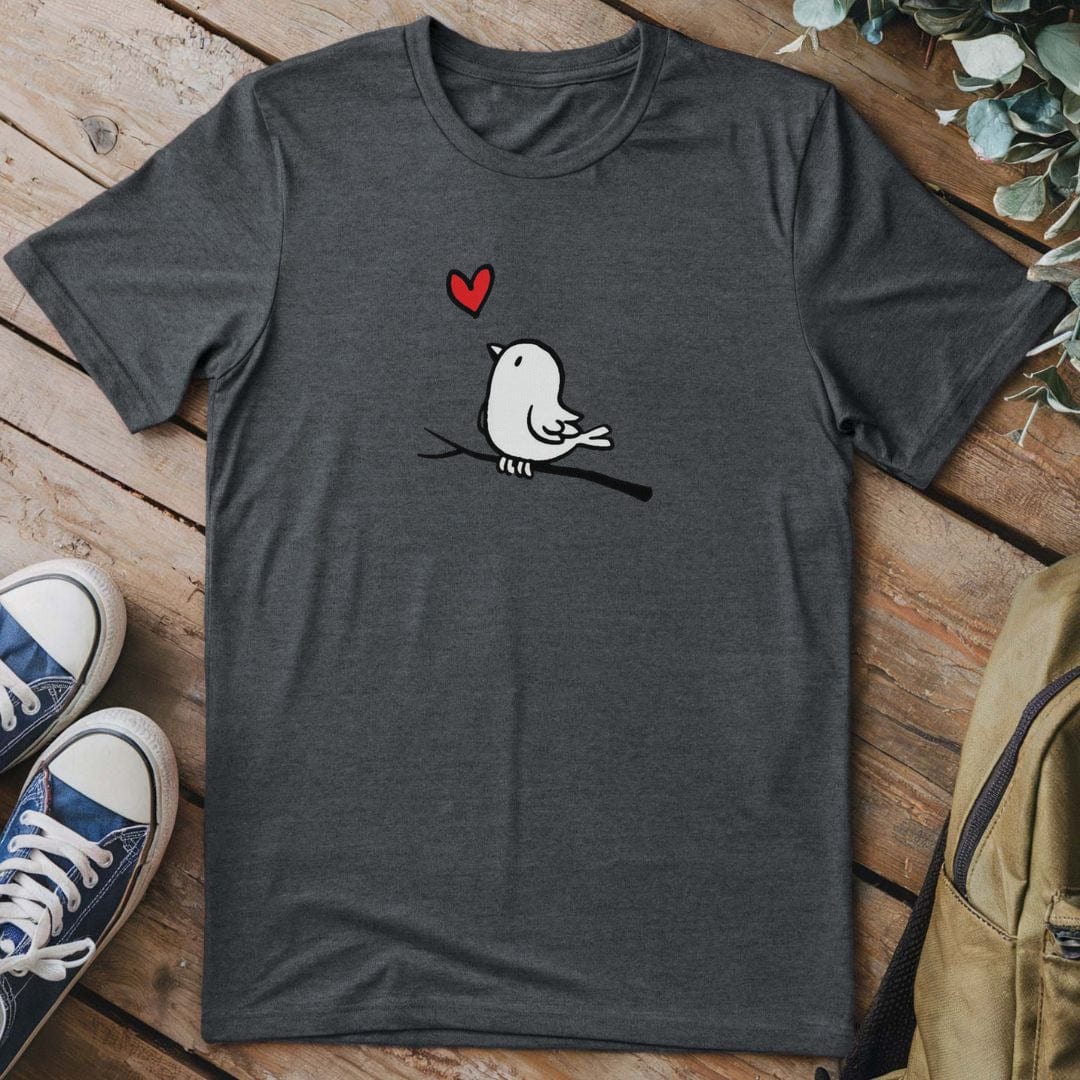 T-Shirt Dark Heather / S Lovebird Perch T-Shirt