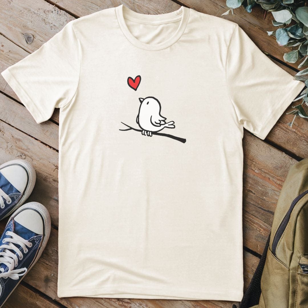 T-Shirt Natural / S Lovebird Perch T-Shirt