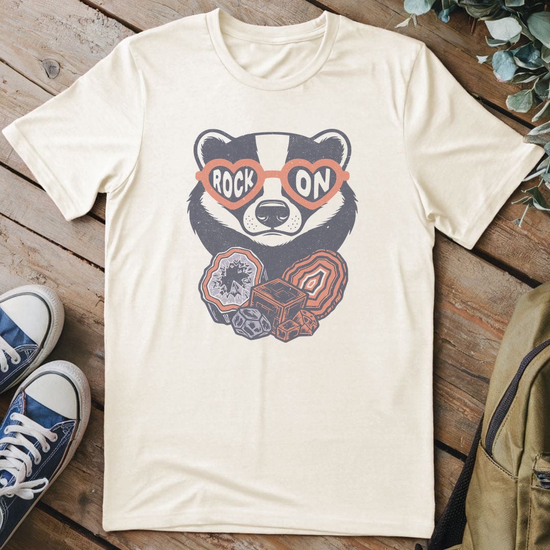 T-Shirt Natural / S Gemstone Raccoon Vibes T-Shirt