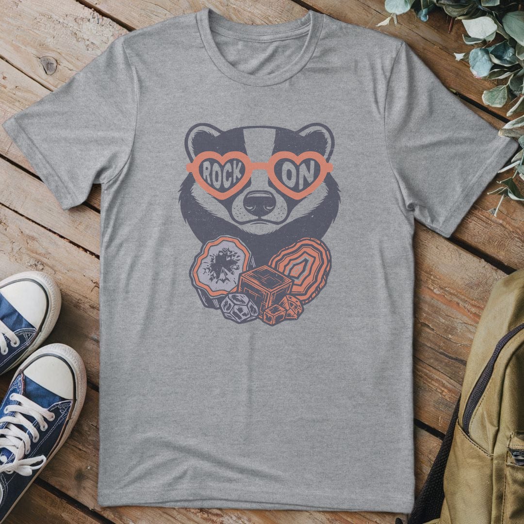 T-Shirt Sport Grey / S Gemstone Raccoon Vibes T-Shirt