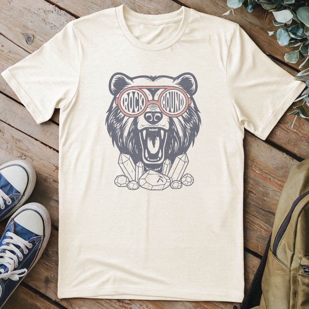 T-Shirt Natural / S Rockhound Bear T-Shirt
