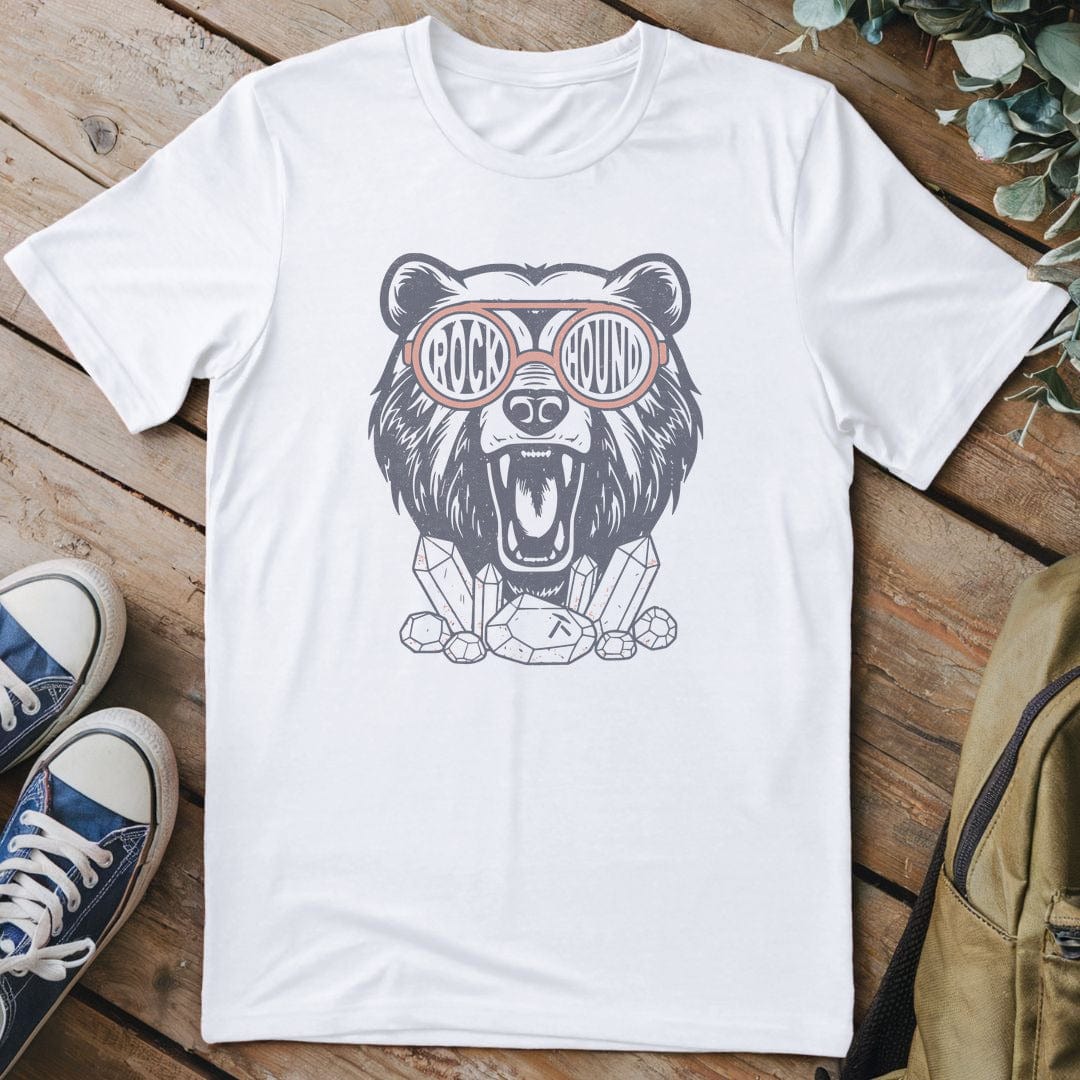 T-Shirt White / S Rockhound Bear T-Shirt