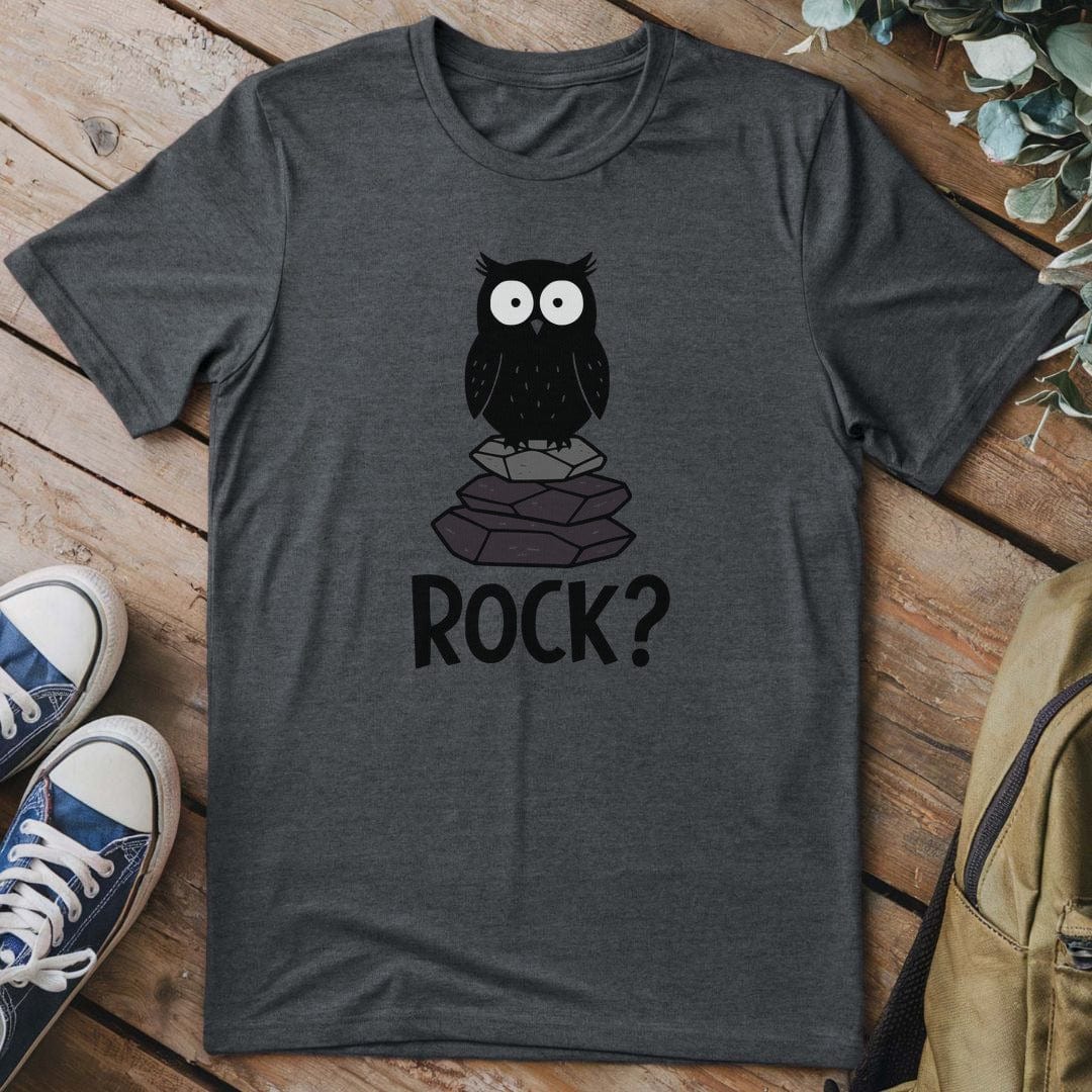 T-Shirt Dark Heather / S Rock Owl T-Shirt