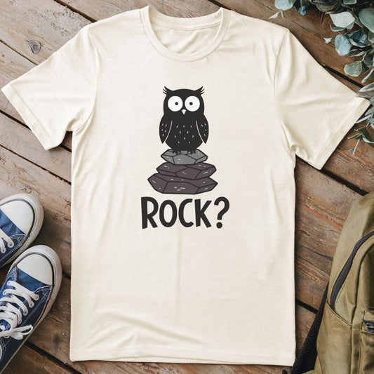 T-Shirt Natural / S Rock Owl T-Shirt