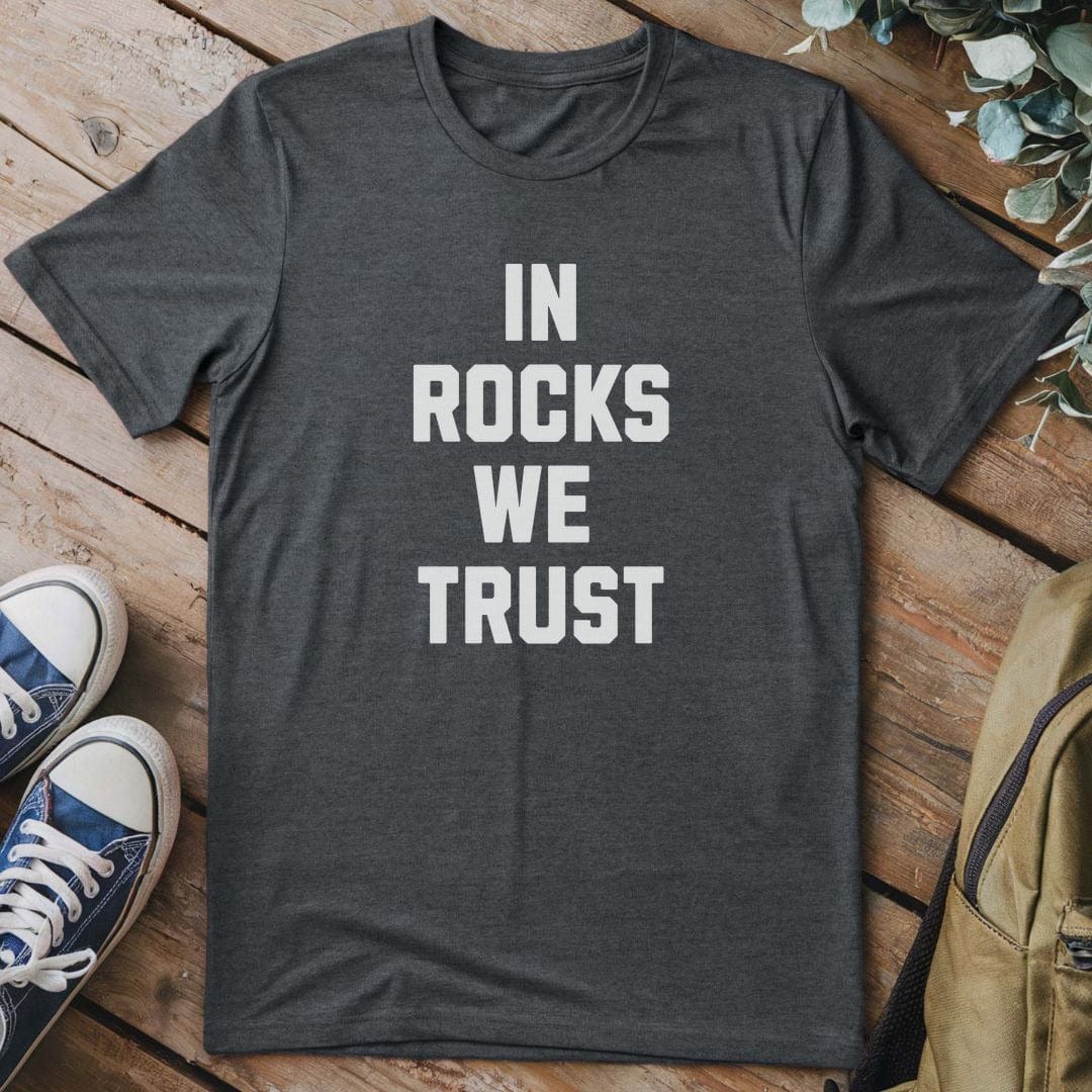 T-Shirt Dark Heather / S In Rocks We Trust T-Shirt