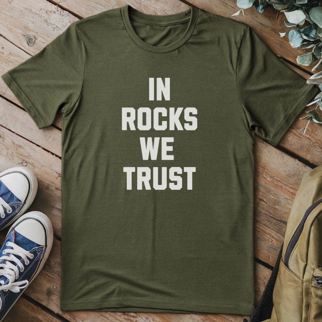 T-Shirt Military Green / S In Rocks We Trust T-Shirt
