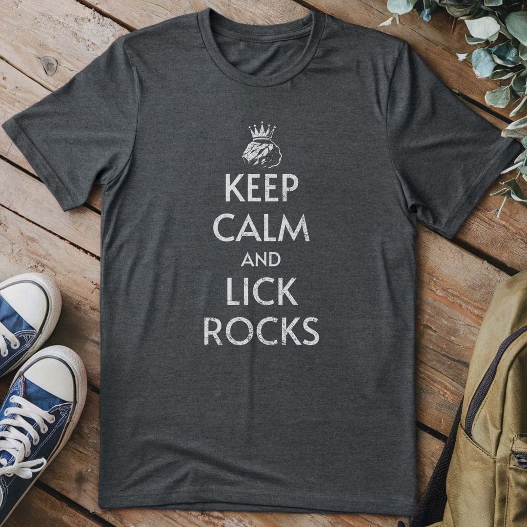 T-Shirt Dark Heather / S Keep Calm Rocks T-Shirt