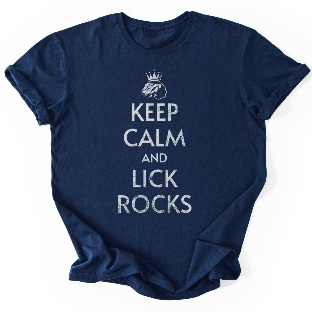 T-Shirt Navy / S Keep Calm Rocks T-Shirt