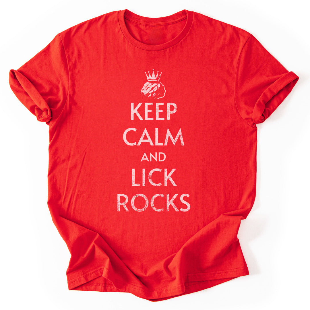 T-Shirt Red / S Keep Calm Rocks T-Shirt