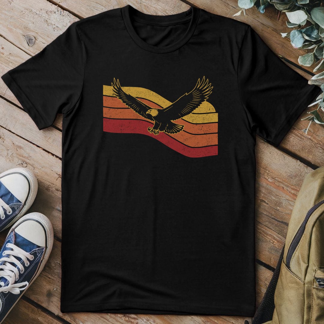 T-Shirt Black / S Soaring Sunset Eagle T-Shirt