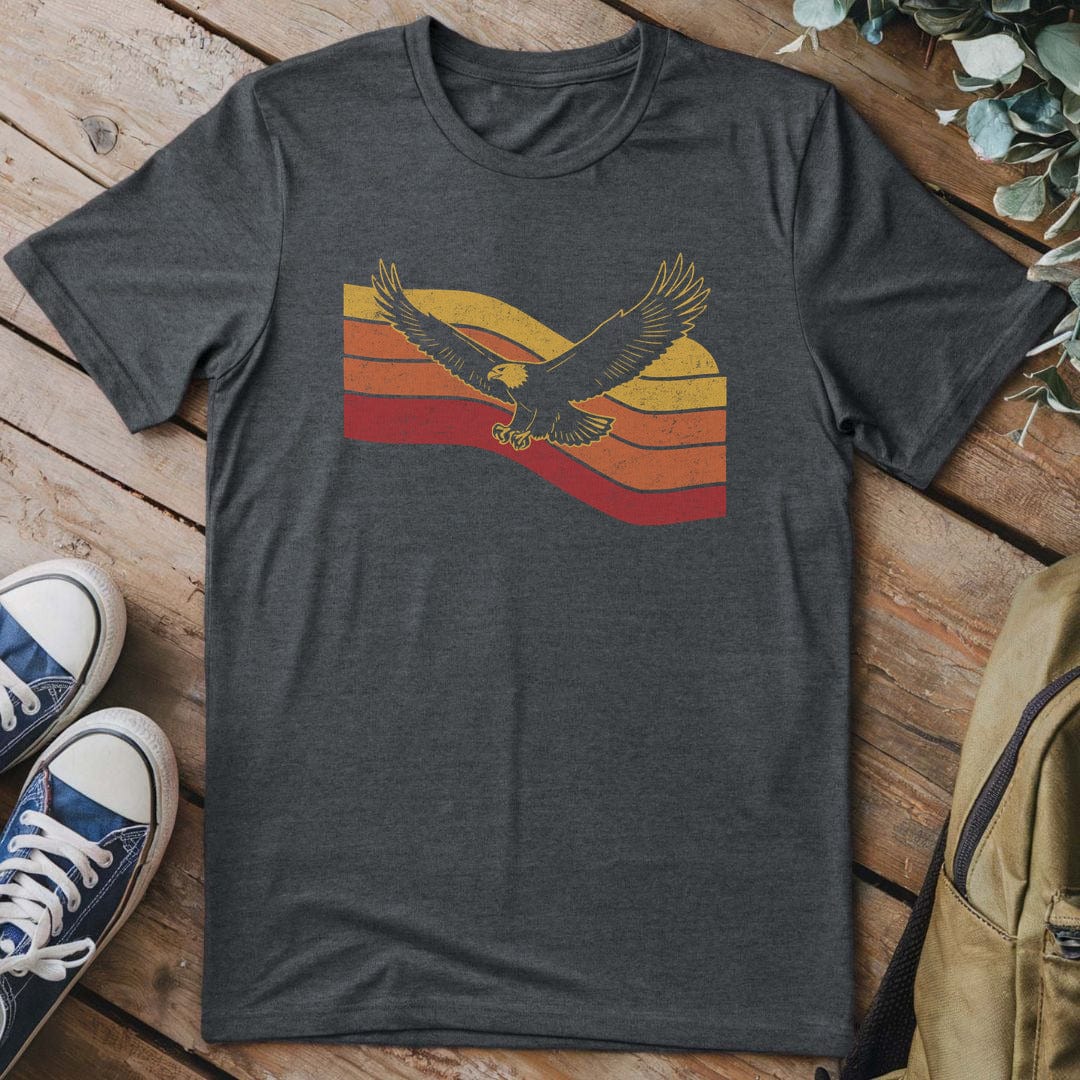 T-Shirt Dark Heather / S Soaring Sunset Eagle T-Shirt
