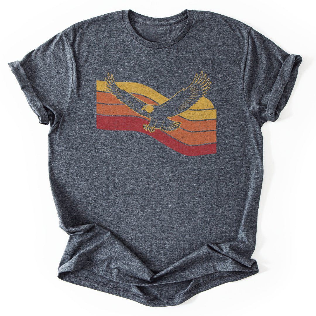 T-Shirt Dark Heather / S Soaring Sunset Eagle T-Shirt