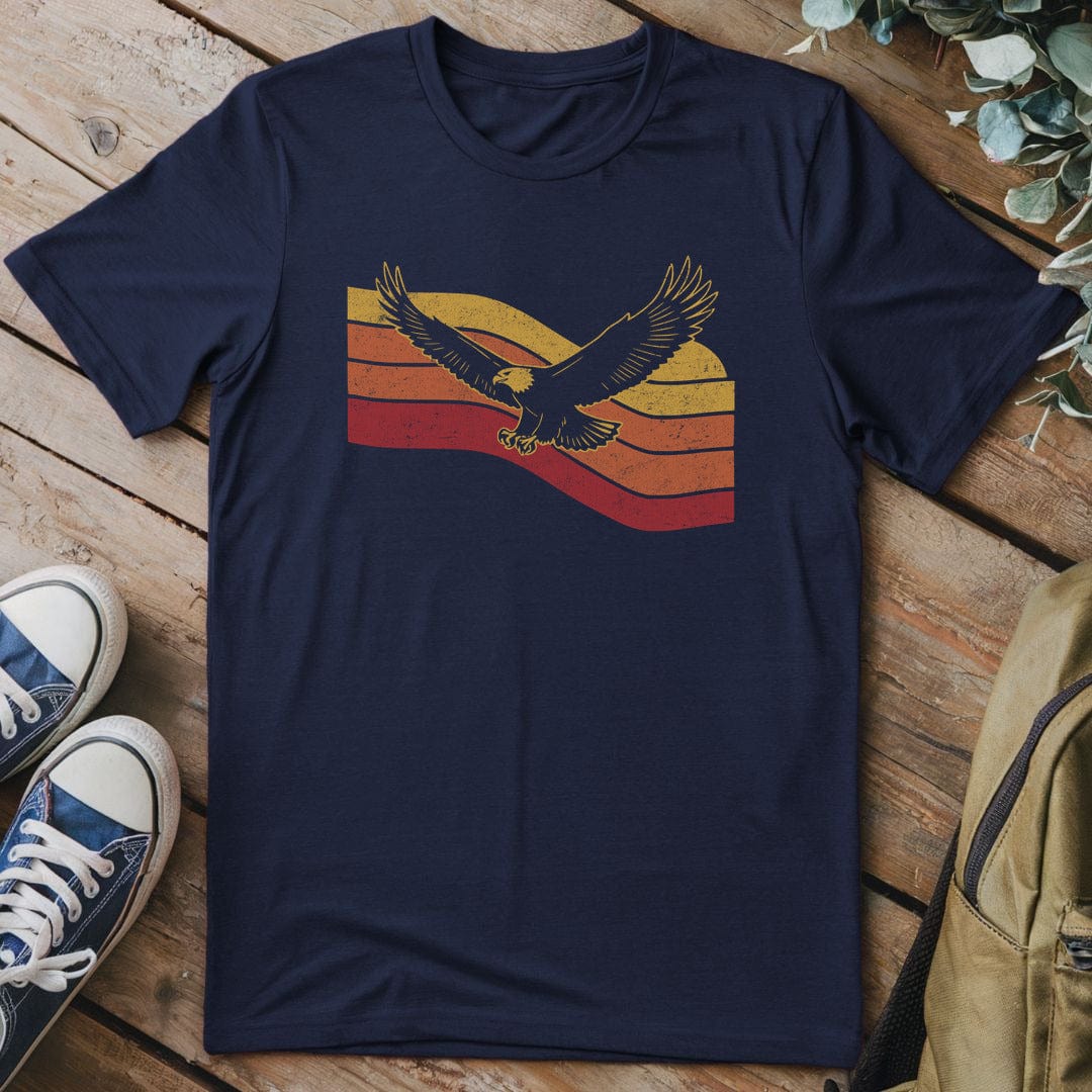 T-Shirt Navy / S Soaring Sunset Eagle T-Shirt