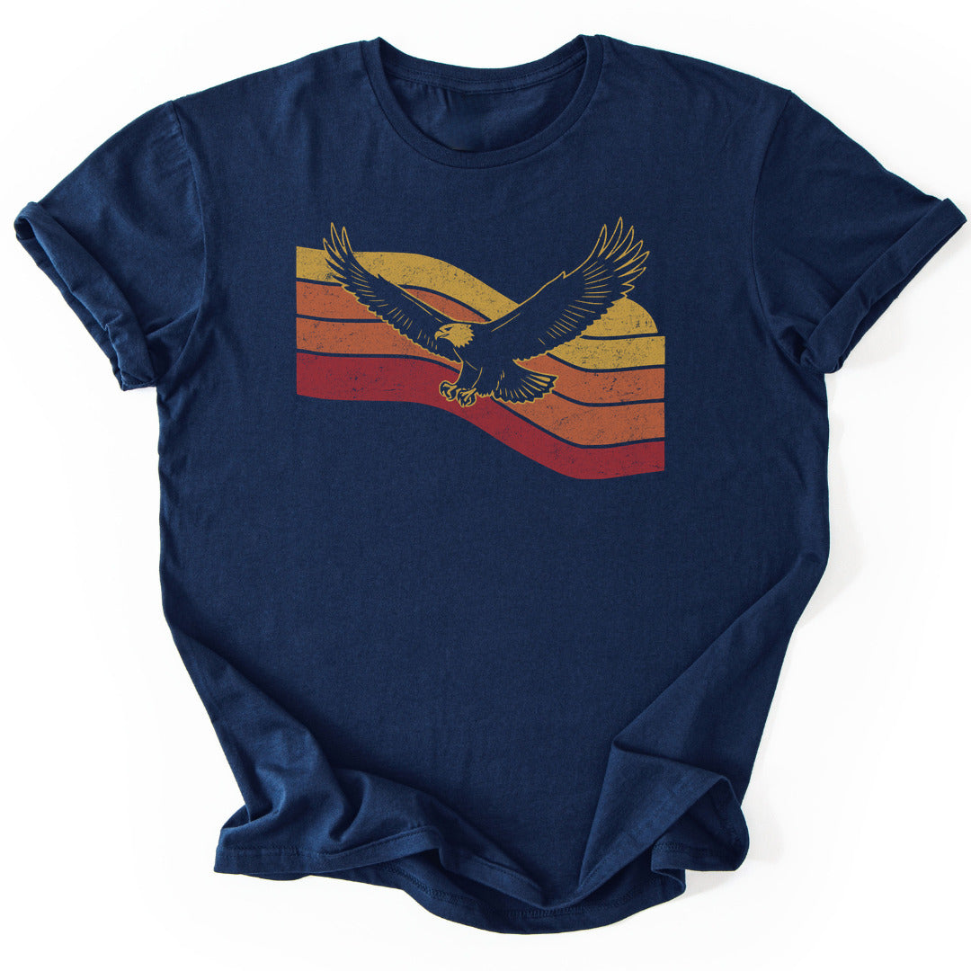T-Shirt Navy / S Soaring Sunset Eagle T-Shirt