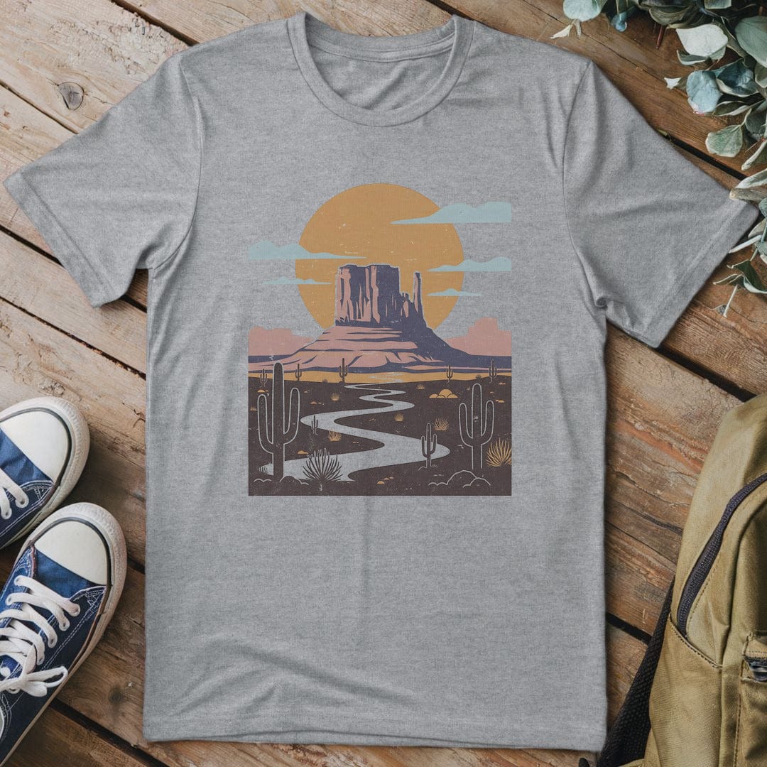 T-Shirt Sport Grey / S Desert Sunset Wanderlust T-Shirt