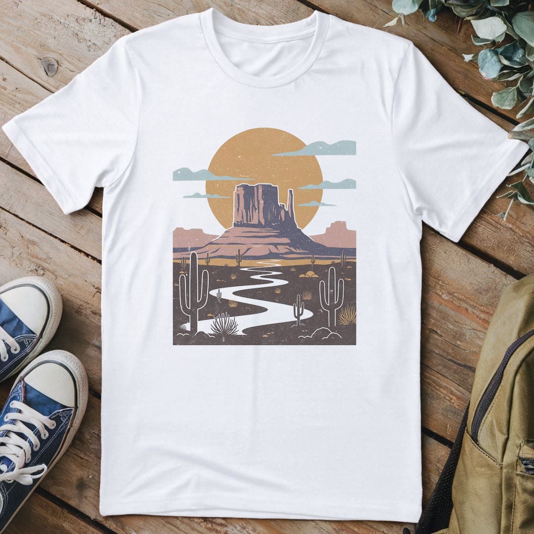 T-Shirt White / S Desert Sunset Wanderlust T-Shirt