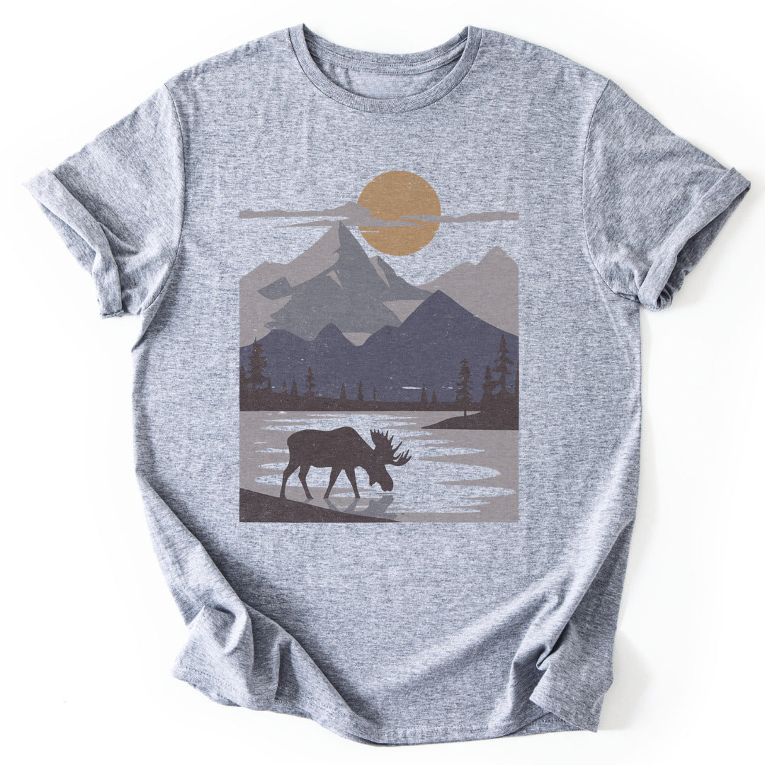 T-Shirt Sport Grey / S Moose Moonlight Reflection T-Shirt