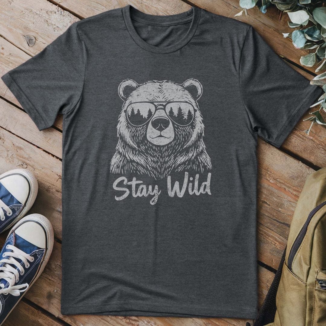 T-Shirt Dark Heather / S Cool Bear Vibes T-Shirt