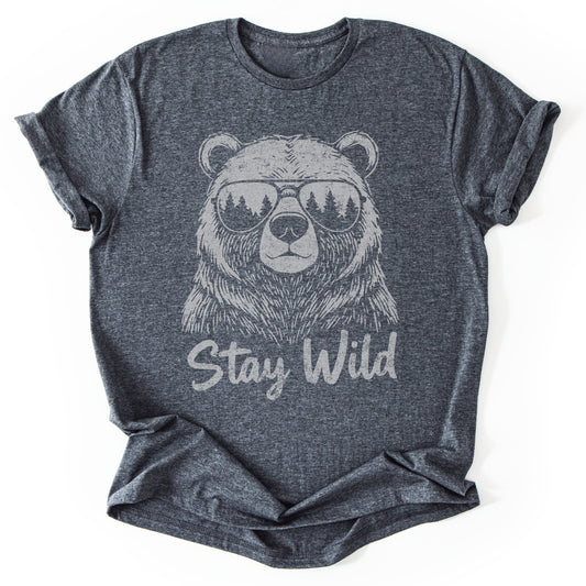 T-Shirt Dark Heather / S Cool Bear Vibes T-Shirt