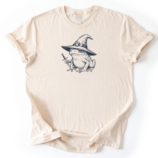 T-Shirt Natural / S Frog Wizard Adventure T-Shirt