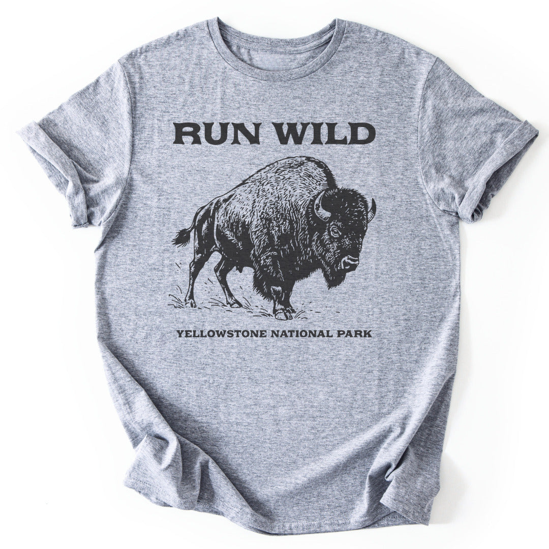 T-Shirt Sport Grey / S Roam Free Bison T-Shirt