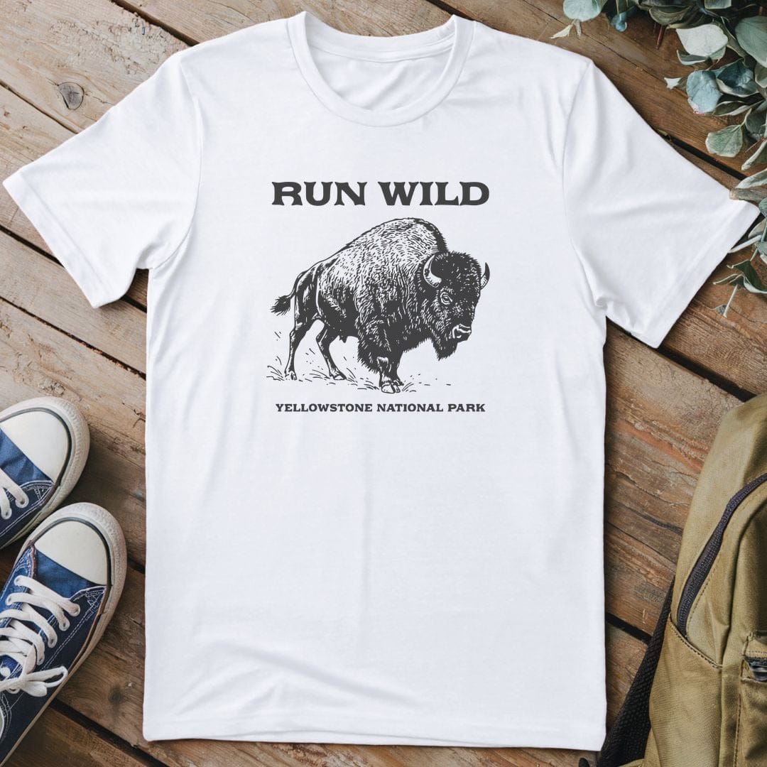 T-Shirt White / S Roam Free Bison T-Shirt