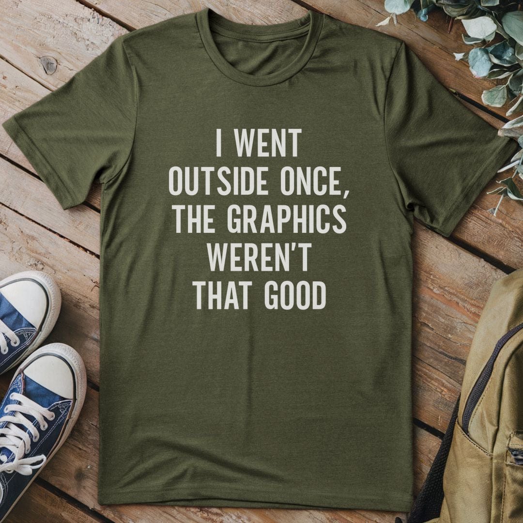 T-Shirt Military Green / S Nature's Graphics Critic T-Shirt