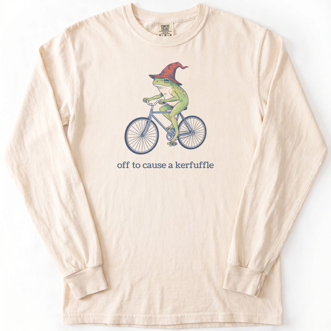 Frog Wizard Kerfuffle Premium LS - Comfort Colors garment-dyed long sleeve in Ivory from Summit Soul