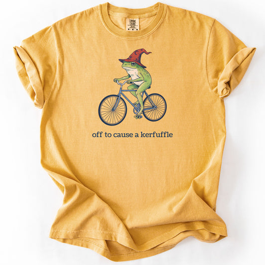 T-Shirt Mustard / S Frog Wizard Kerfuffle Premium