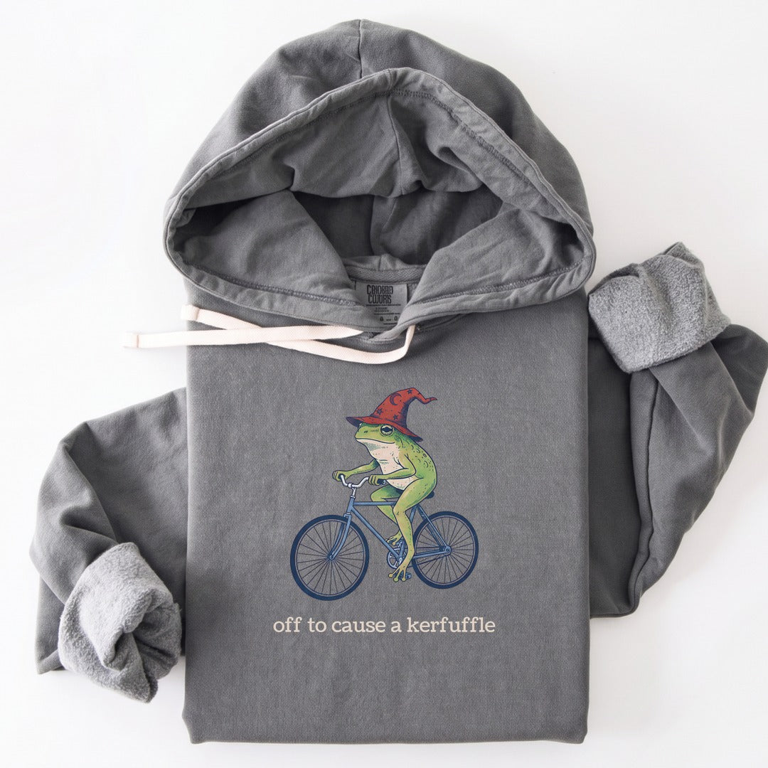 Hoodie Grey / S Frog Wizard Kerfuffle Premium Hoodie