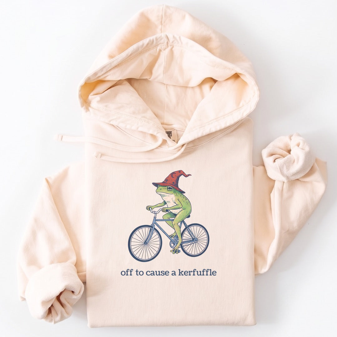 Hoodie Ivory / S Frog Wizard Kerfuffle Premium Hoodie