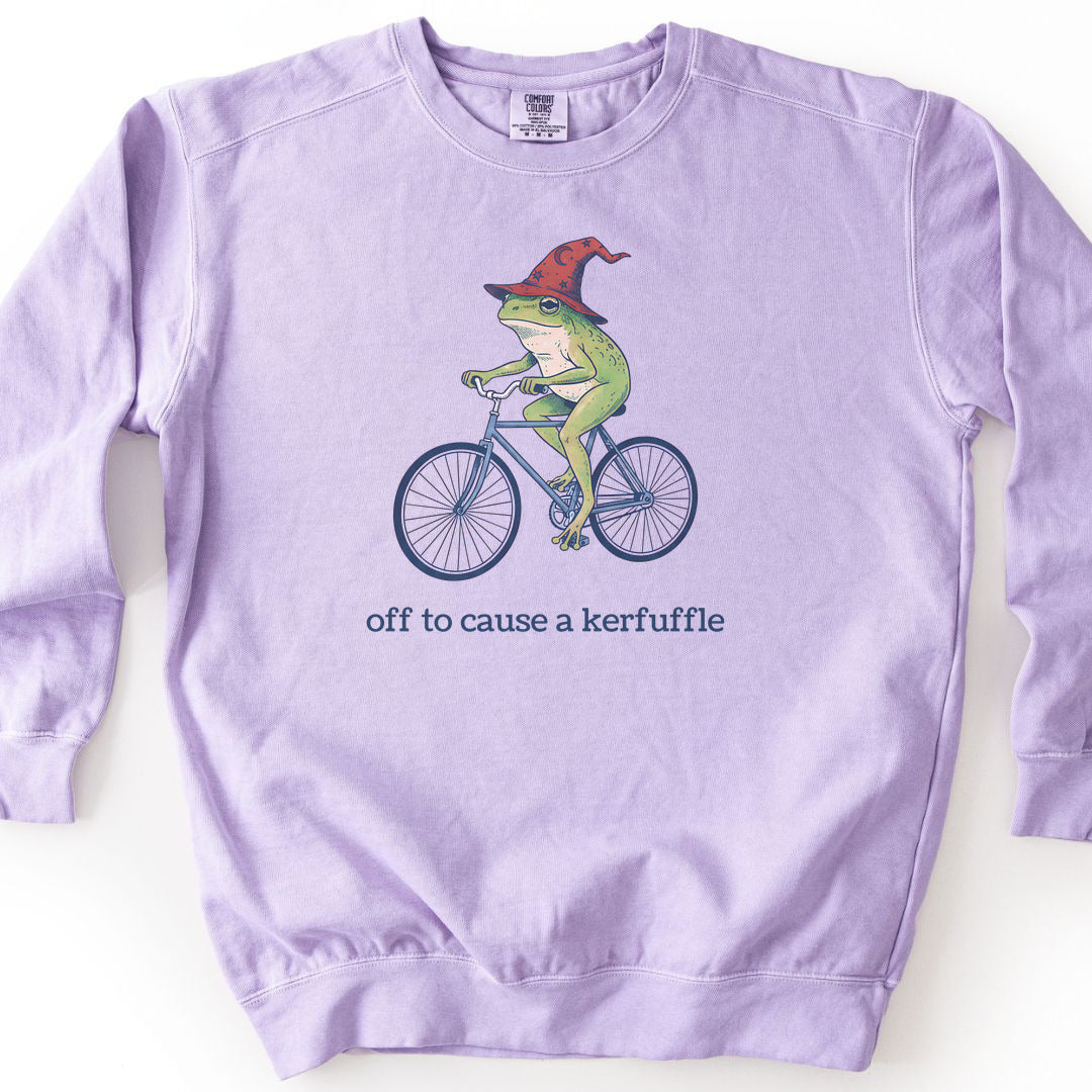 Frog Wizard Kerfuffle Premium Sweatshirt - Orchid