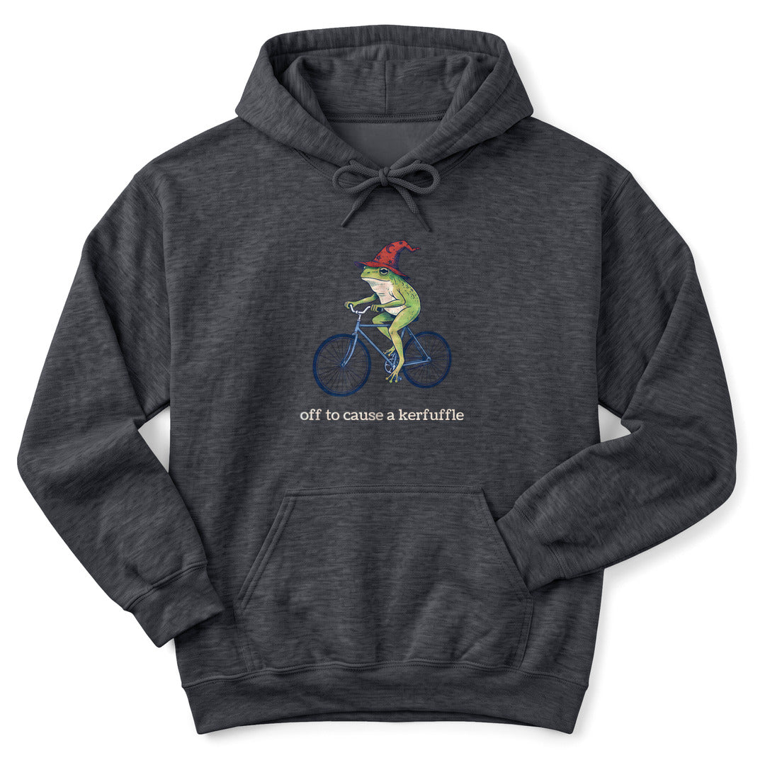 Hoodie Dark Heather / S Frog Wizard Kerfuffle Hoodie