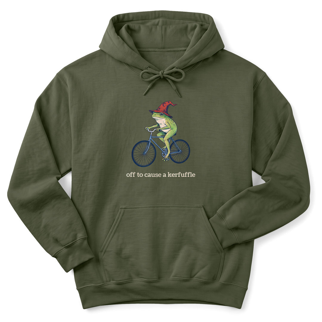 Hoodie Military Green / S Frog Wizard Kerfuffle Hoodie