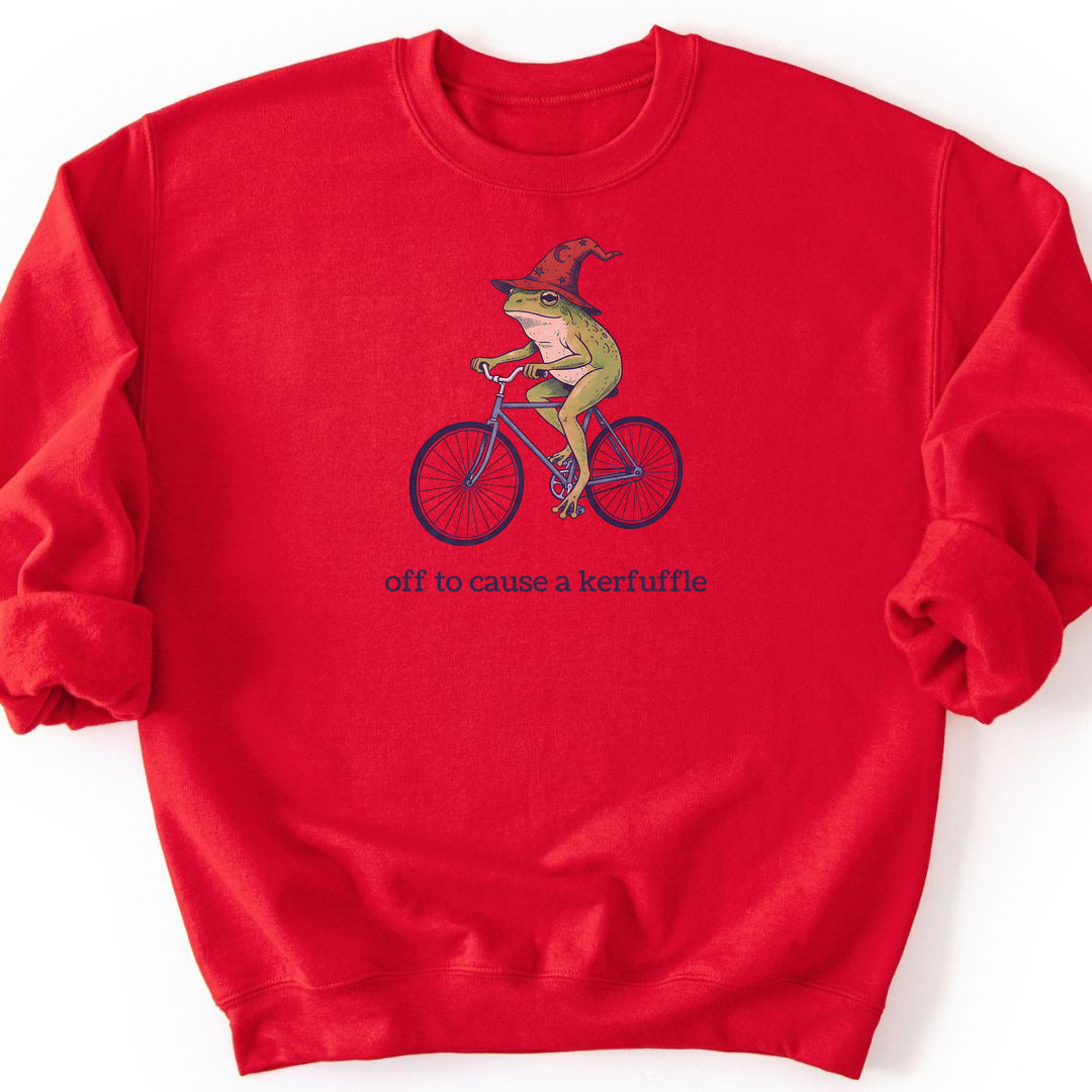 Frog Wizard Kerfuffle Sweatshirt - Red