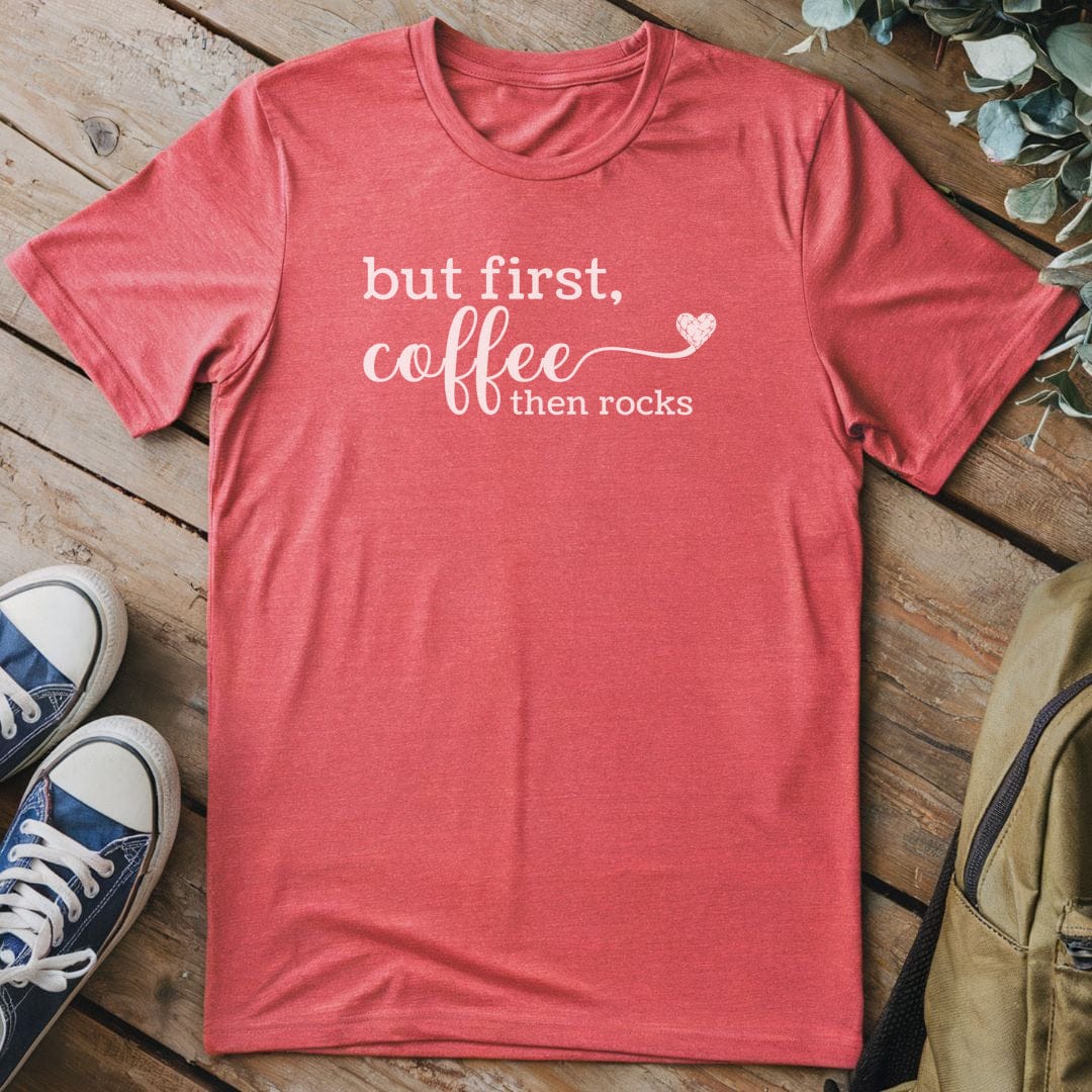 T-Shirt Heather Red / S Coffee and Geology T-Shirt