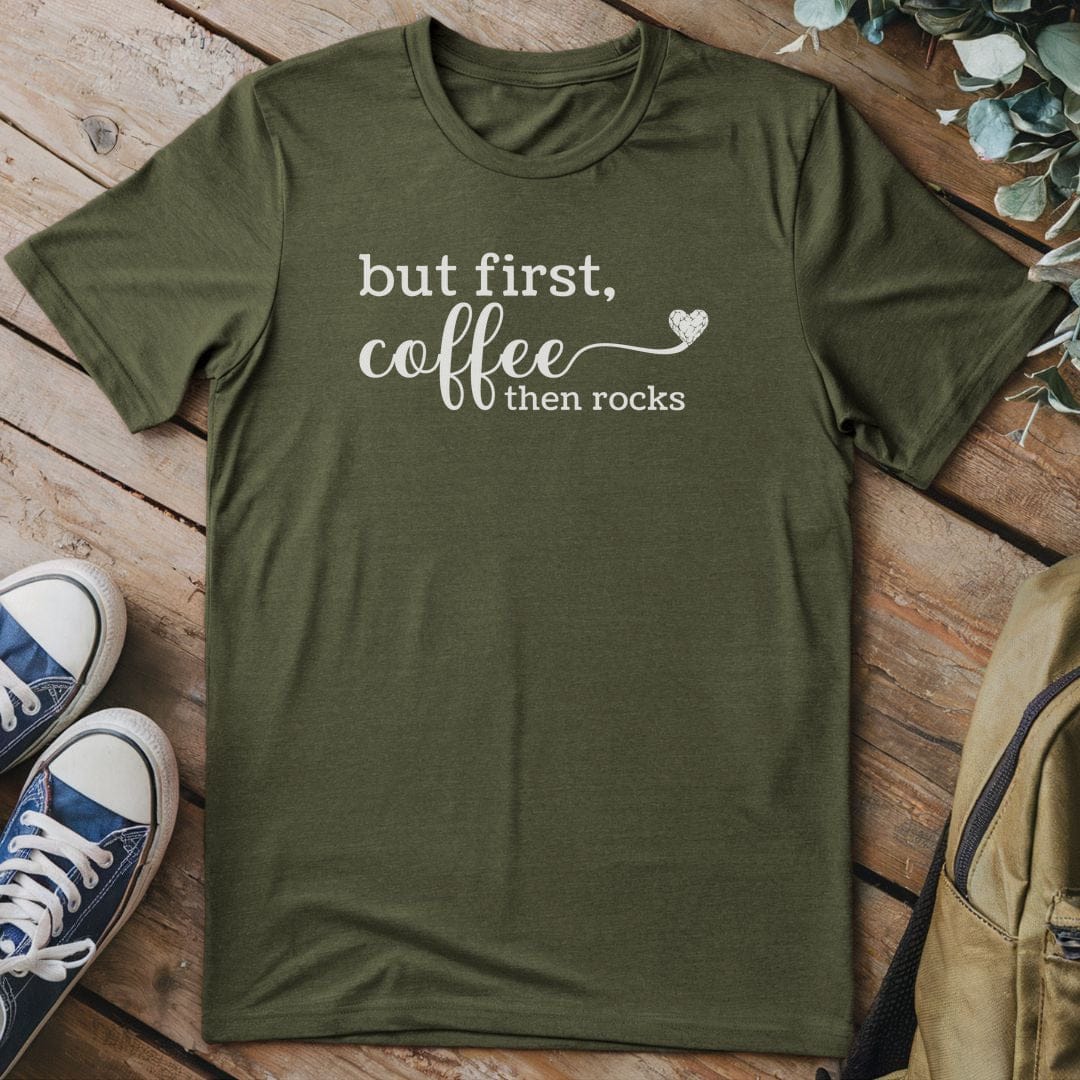 T-Shirt Military Green / S Coffee and Geology T-Shirt
