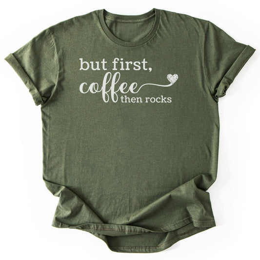 T-Shirt Military Green / S Coffee and Geology T-Shirt