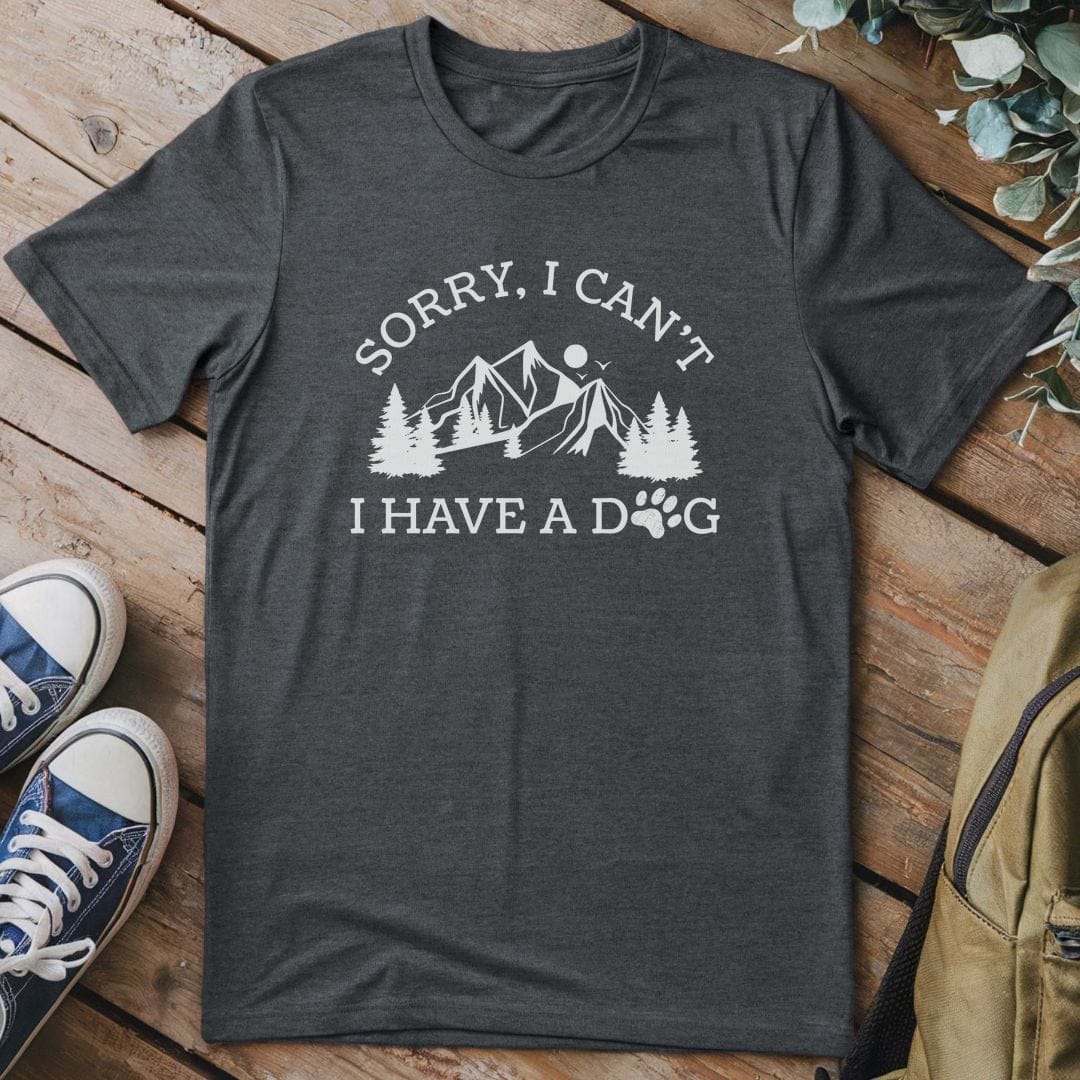 T-Shirt Dark Heather / S Mountains and Paws Adventure T-Shirt