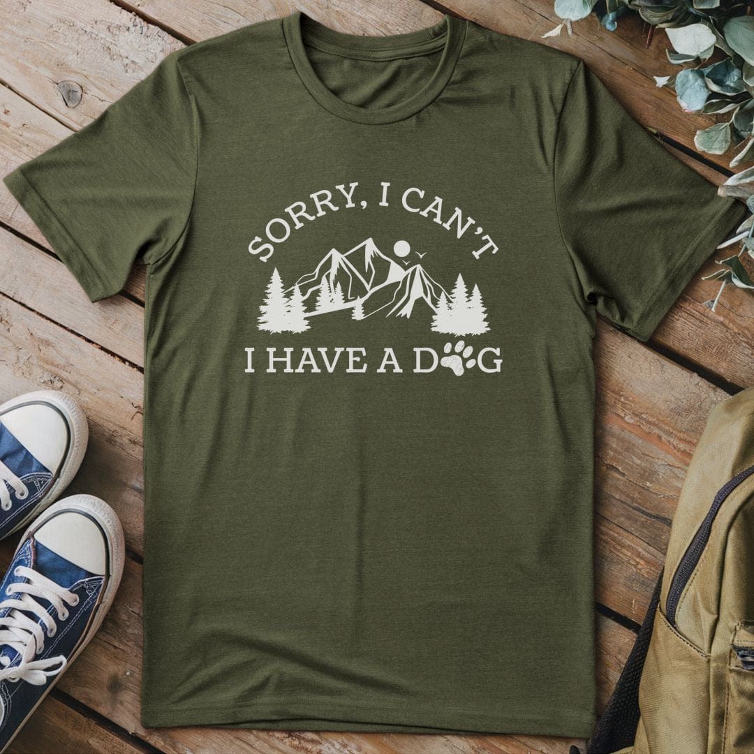 T-Shirt Military Green / S Mountains and Paws Adventure T-Shirt