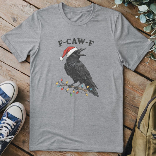 T-Shirt Sport Grey / S Santa Crow Christmas T-Shirt