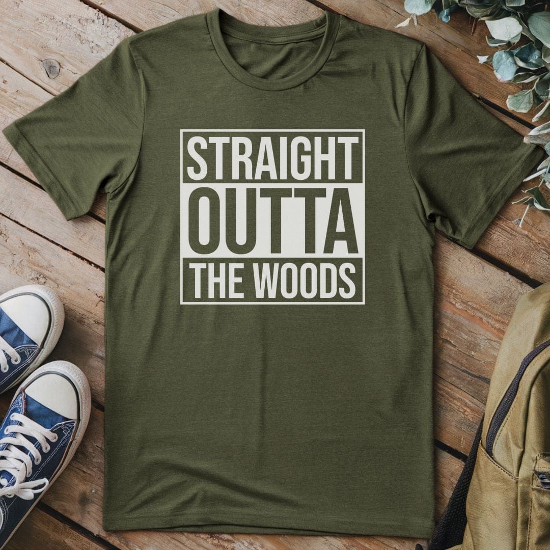T-Shirt Military Green / S Straight Outta The Woods T-Shirt