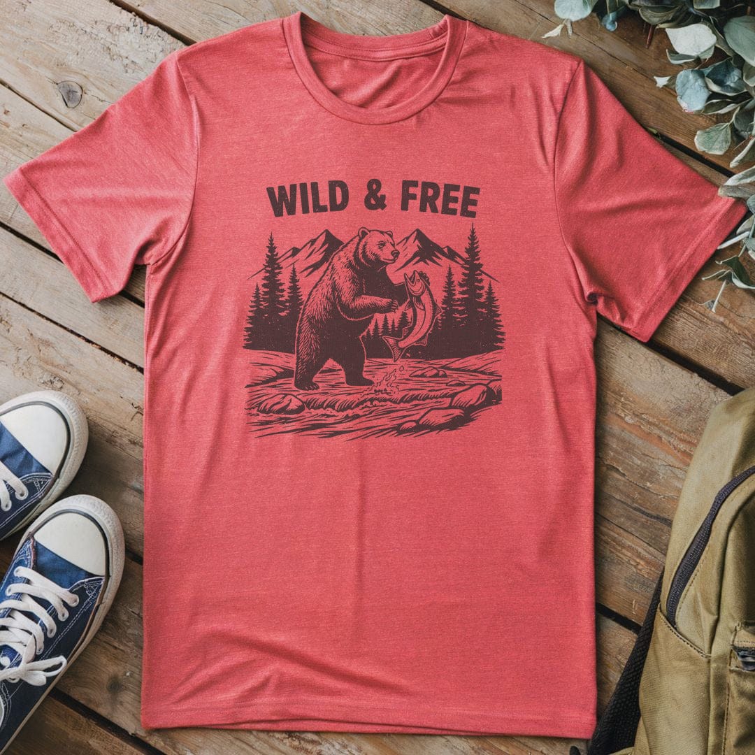 T-Shirt Heather Red / S Bear's River Feast T-Shirt