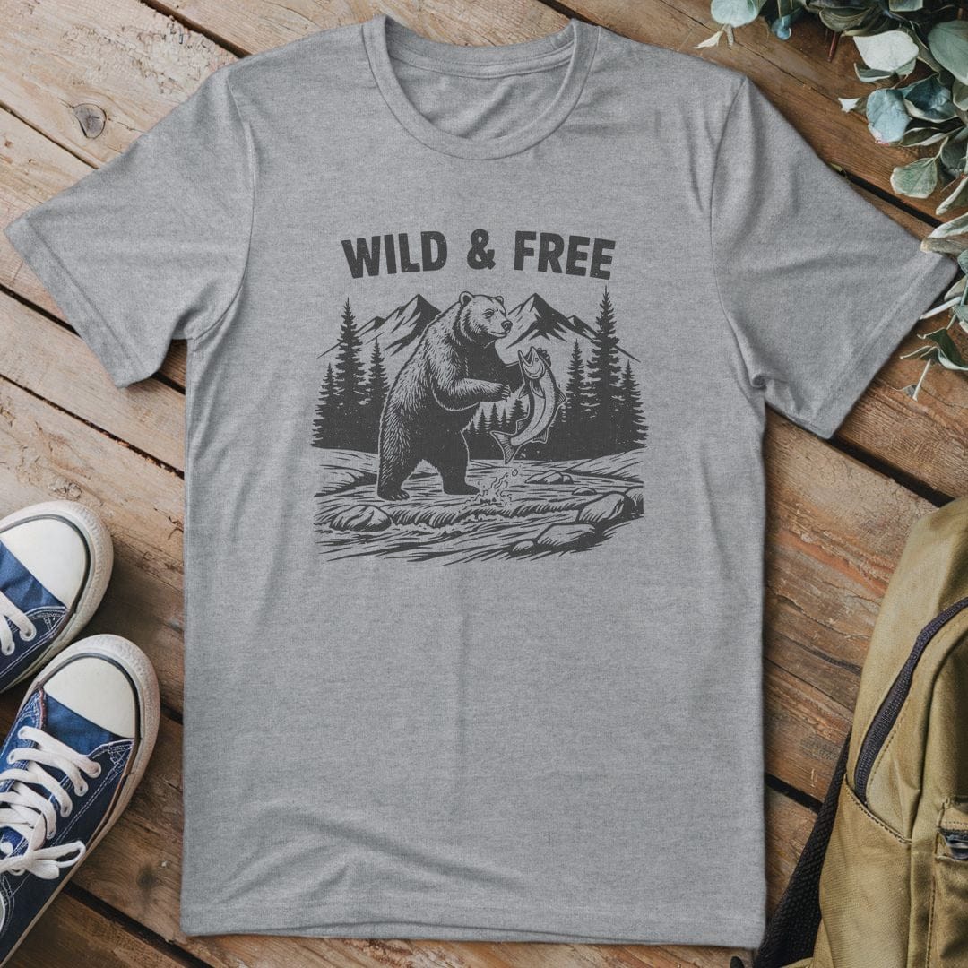 T-Shirt Sport Grey / S Bear's River Feast T-Shirt