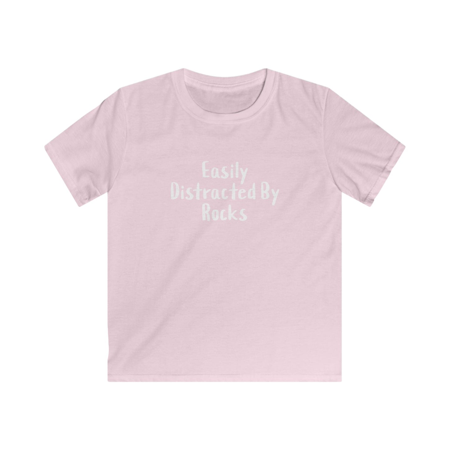 Kids clothes XS / Light Pink Kids - Easily Distracted By Rocks T-Shirt