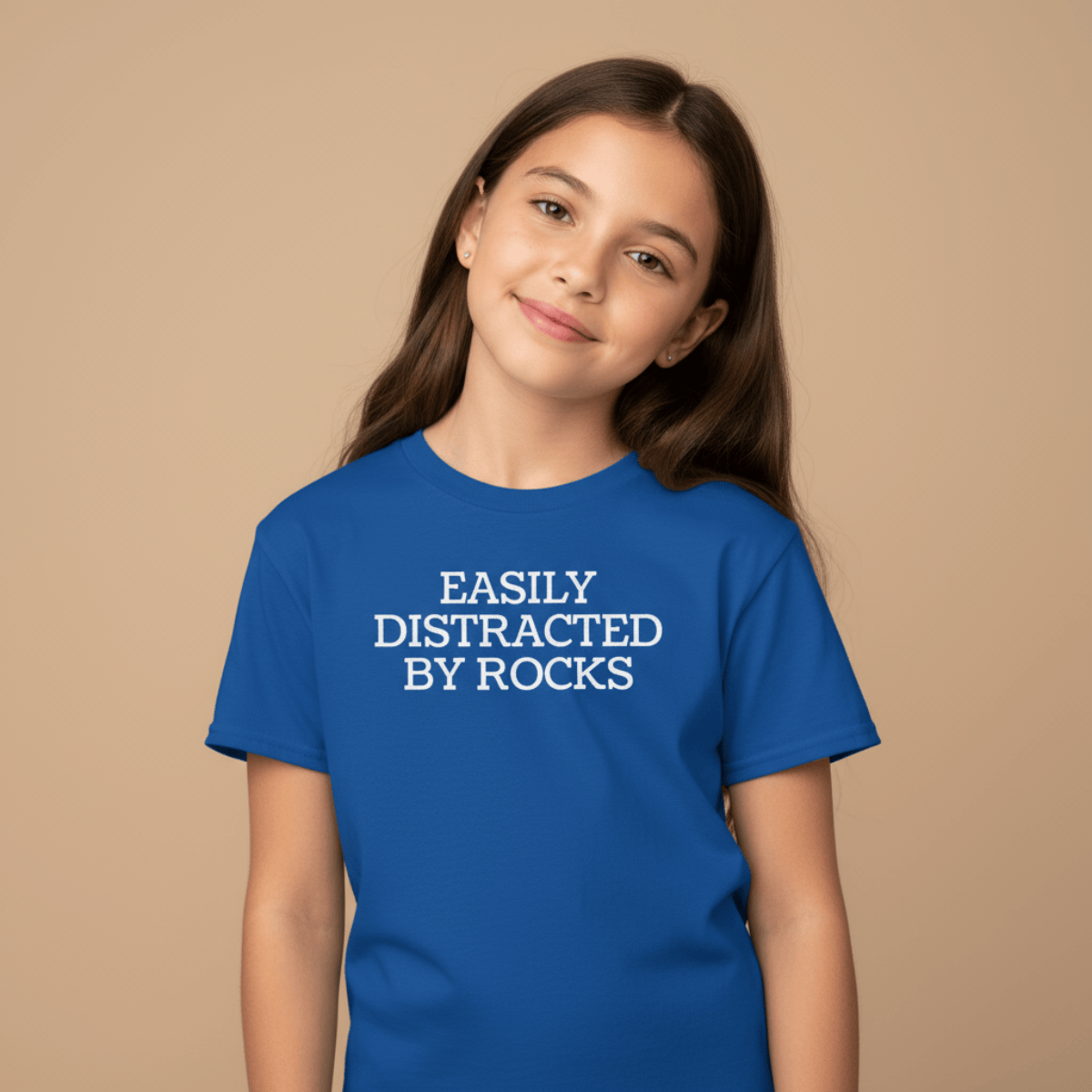 Kids clothes Easily Distracted By Rocks Kids Tee