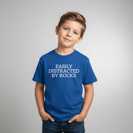 Kids clothes Royal / XS Easily Distracted By Rocks Kids Tee