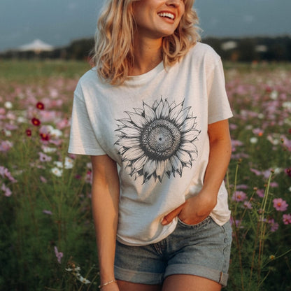 T-Shirt White / S Sunflower T-Shirt